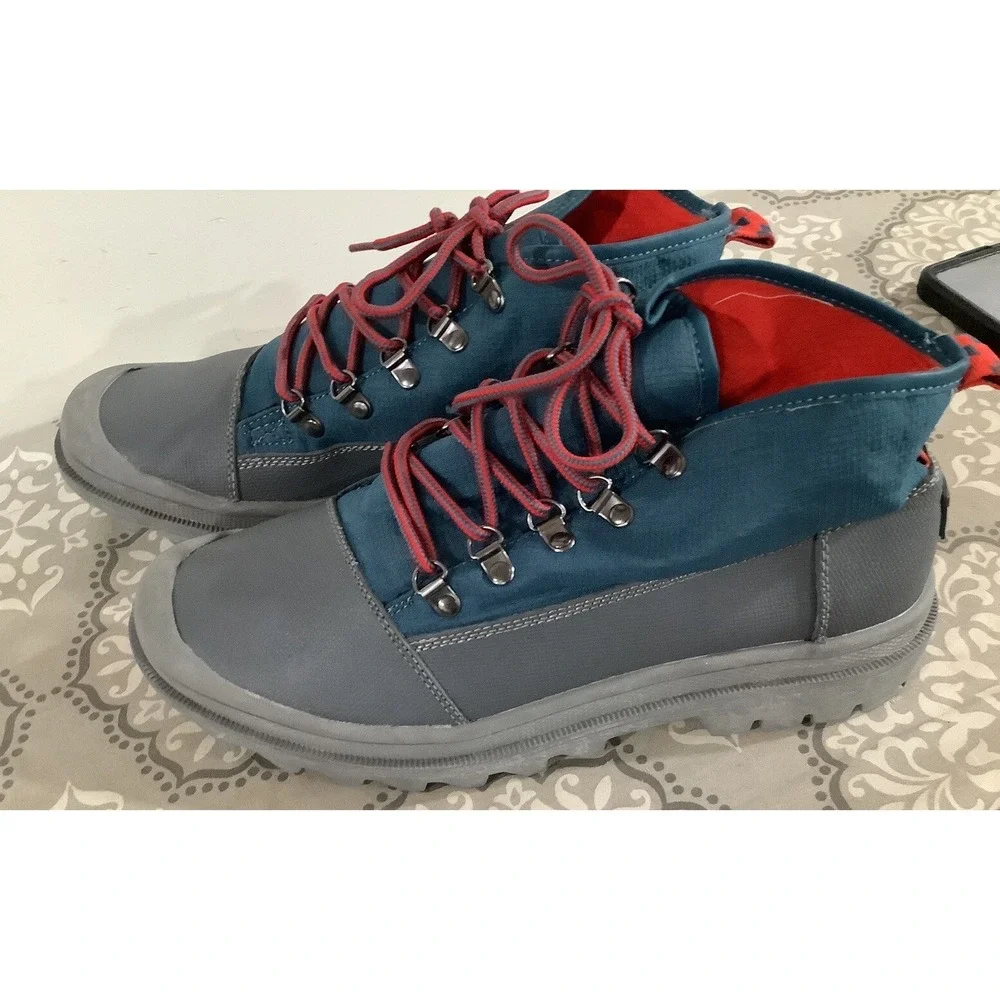 Toms Mens Cordova Gray Round Toe Lace Up Ankle Chukka Boots Size 10